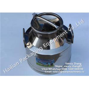 15 Liter Double Walled Stainless Steel Milk Bucket High Strength For Beverage / Beer