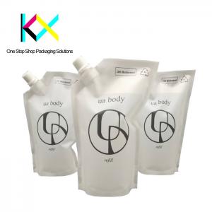 Food Grade Liquid Packaging Pouch Liquid Stand Up Pouch With Spout 120um-140um