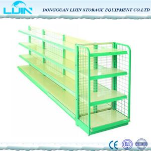 China 5 Levels Metal Supermarket Display Racks Powder Coated Surface Various Color supplier