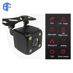 4 LED Light Auto Backup Camera Wide Angle View Universal Black Safe Parking