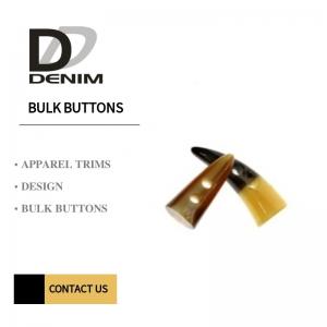 Horn Brass Snap Buttons Clothing Accessories Environmental Protection Material