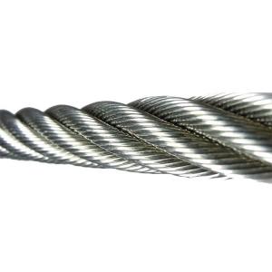 China Certified Drawworks Parts Wire Rope / Steel Galvanized Wire Rope 6×19S-IWRC supplier