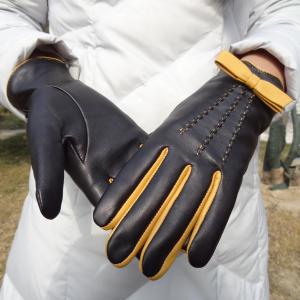 Customized women leather gloves with the best price