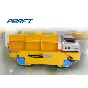 China custom heavy load steel motorized platform coil transfer trolley transport railway cart supplier