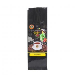 China Glossy Surface Mylar Side Gusset Plastic Coffee Bean Bag Pouch With Valve supplier