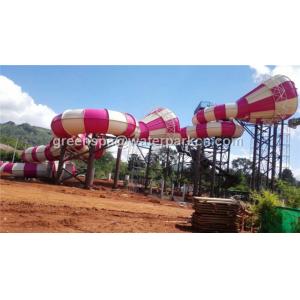 China Fiberglass Custom Water Slides Safety Big Water Slides Water Slides For Pools supplier