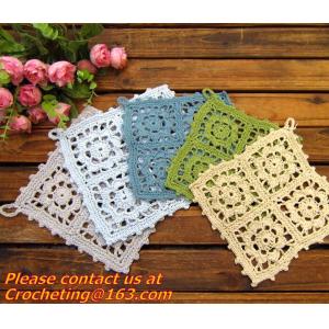 China White Lace, Mini Crochet, Doilies, Bulk Flower, Motifs Decoration, table mat cover supplier
