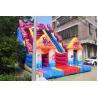 SGS Commercial Inflatable Water Slides / Octopus Double Dry Slide For Children