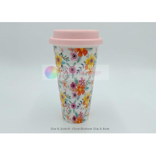 No handle cup ceramic mug with silicon lid insulated travel mugs tall ceramic coffee mug tassen кружка для кофе