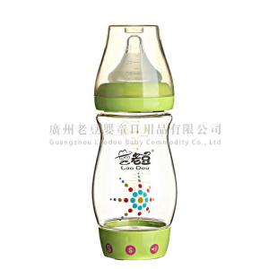 China Baby Safe PPSU 260ml 8Oz Green Early Learning Big Milk Bottle supplier