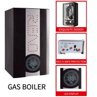 China Black Gas Fired Condensing Boiler Wall Mounted Hot Water Boiler Copper Heat Exchanger on sale