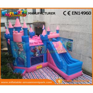 Frozen Combo Commercial Bouncy Castles PVC Tarpaulin Inflatable Jumping House Toys