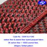China Plane Pattern Woven Aramid Fabric / High Strength Red Carbon Fiber Kevlar Cloth wholesale