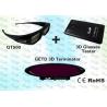 3D Cybercafé Solution with 3D IR emitter and shutter glasses