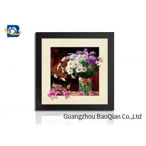 China El estampado de plores 5D representa el SGS enmarcado los 40x40cm de la imagen de la pared del dormitorio certificado wholesale