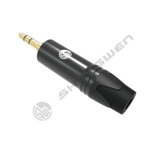 China TRS Metal 3.5 mm Jack Plug Through Hole Audio Jack Connector 1 Contact Jack Connector Cable Plug Audio 3.5mm 1/4 Mono on sale