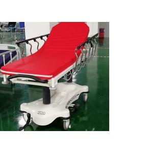China Hydraulic Luxurious Emergency Patient Trolley 4 Pcs 6 Inch Central Locking Castors supplier