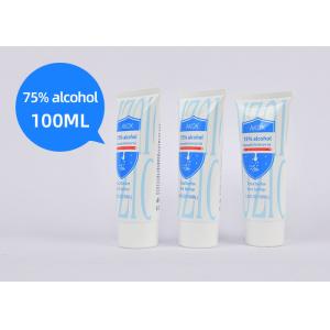 China 100 tamanho do curso do Sanitizer da mão do álcool do ML 3,38 Unscented 75% nenhuma lavagem supplier