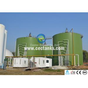 China 6.0Mohs Wastewater Treatment Digester , Glass Fused To Steel Wastewater Storage Tank supplier
