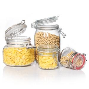 Personalised Freezing Glass Jars Mason Airtight Food Storage Jars With Galvanized Lids