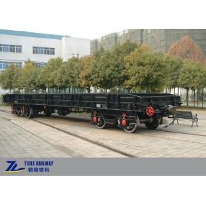 Low Floor Railway Freight Wagon 80km/H UIC Approved For 1435mm Gauge Maintain Rail