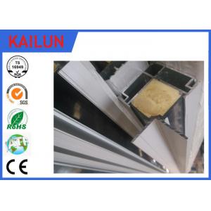 Hollow Extuded Anodised Aluminium Angle Bar Profiles with PVC Strip 6063 Material