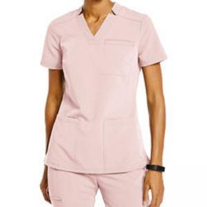 China factory custom new products  pink scrub sets women best designs fashion clothes supplier