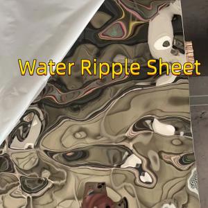 304 201 430 Water Ripple Plate Wave Decorative Stainless Steel Color Corrugated Sheet For Interior Design