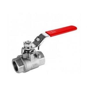 PN40 Pressure Two Piece Ball Valve PTFE RPTFE Seat Cast Floating Ball Valve