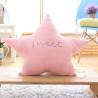 Moon Star Shape Plush Craft Pillow Pink / Blue Color Smooth Feeling 45 - 65cm