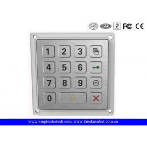 China 15 Keys Smart Door Access System Rugged Keypad Stainless Steel Outdoor supplier