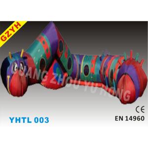 China Custom Kids Cartoon Carpenterworm Inflatable Sports Tunnel YHTL-003 with SGS ROHS EN71 supplier