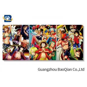 China Cartoon One Piece Picture For Wall Decoration , 3d Flip Changing Picture / Poster supplier