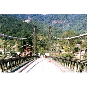 China Permanent Assembly Steel Cable Suspension Bridge Simple structure wholesale