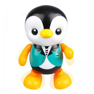 Small Baby Toys Lovely Smart Swing Dancing Penguin Early EQ Education Music Learning Walking Singing Flashing LED Lights