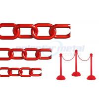 China ISO Approved Decorative Lightweight Red Plastic Safety Chain For Street on sale