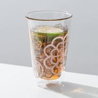 China 9oz Clear Double Wall Borosilicate Glass Tumbler Coffee Cup 260ml Mouth Blown on sale