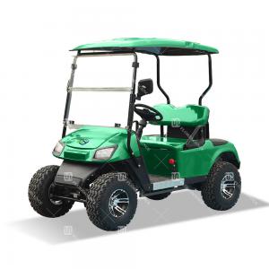 Green Color EV 2 Seats Golf Cart Electric Vehicle With CE Certification Off-Road Tires Road Legal