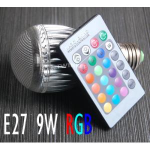 TOPIN 9W E27 16 Color Change RGB LED Light Bulb Lamp AC85-265V+IR Remote Control