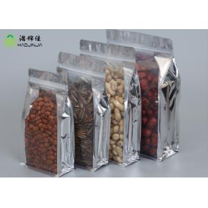 China Eight Side Flexibox With E Zip Lock Flat Bottom Bag For Food Industry wholesale
