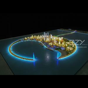 China 1:1000 Architectural Scale Model Nanhai Island Master Plan Model supplier
