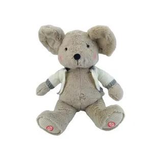 China Custom High Quality Kids Play Soft Toy Mouse Stuffed Plush Animal Electronic Music Toys supplier