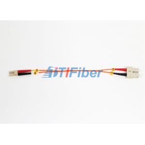 China LC-SC Multimode Fiber Patch Cable Optical Fiber Jumper 2mm Orange Duplex Jacket 3M supplier
