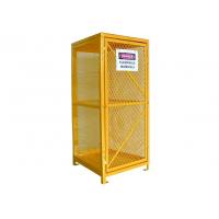 China Manual Single Door Oxygen Cylinder Storage Cabinets 14 GA Steel Roof Material on sale