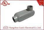 UL Standard PVC Coated Aluminum LL Conduit Body With Screws , Gray color