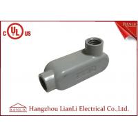 China UL Standard PVC Coated Aluminum LL Conduit Body With Screws , Gray color on sale