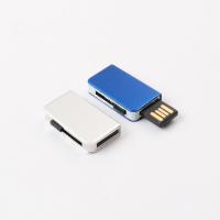 China Customized Silver Metal USB Flash Drive Toshiba Flash Chips Inside on sale