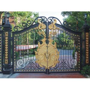 China Wrought Iron Cast Iron Decor Security Entrance Cast Iron Garden Gate Tree Shaped For Home Ornaments supplier