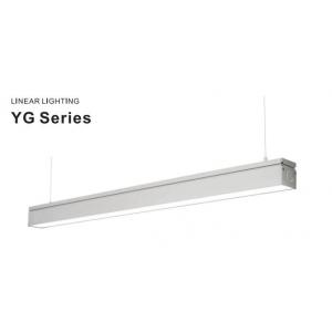 Long Architectural Linear Suspension Lights , Linear Ceiling Light White Color