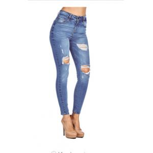 OEM wholesale Long size blue womens Jeans and modern men trousers Denim Pants